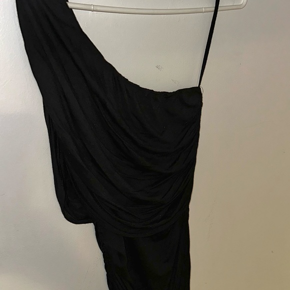 UK2LA One Shoulder Midi Dress - Black - Picture 4 of 6